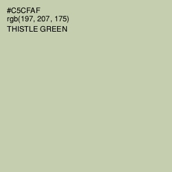 #C5CFAF - Thistle Green Color Image